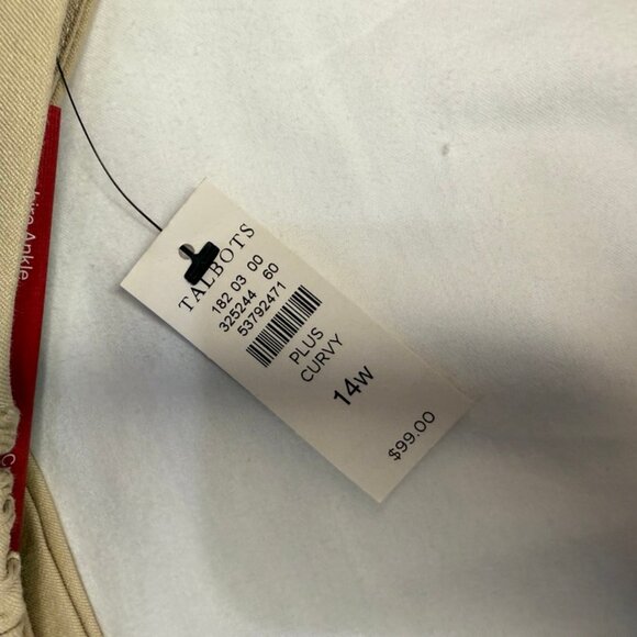 Talbots Curvy Hampshire Ankle Pants - size 14W - - Picture 7 of 7